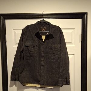 Men's Charcoal Shirt Jacket